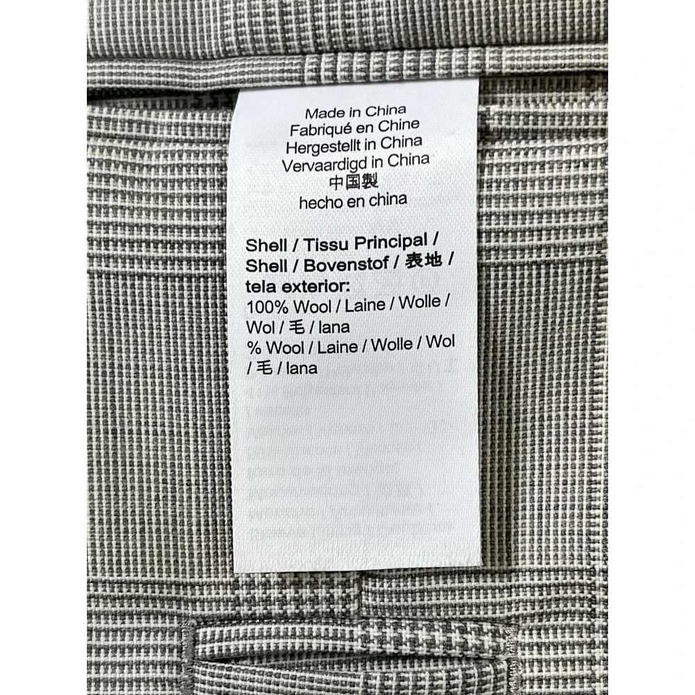 J.Crew Kenmare Blazer Italian Organic Wool Marzotto Glen Plaid Sport Coat 40R